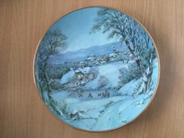Vintage JWK Bavaria plate west Germany winter scene good condition - €34,11 EUR