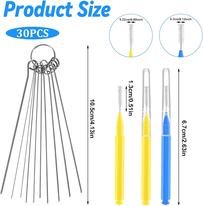 30 Pcs Shower Head Cleaner Tool, Shower Head Cleaning Brush for Small Hole, Anti Item image 2