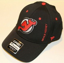 NWT NHL Fanatics Stretch Fit Hat- New Jersey Devils Size L/XL Black Pro - £28.20 GBP