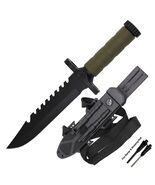 12.5" Military Green Survival Hunting Fixed Blade Tactical Army Knife/Fi... - $29.69