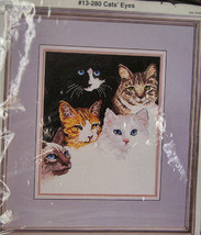 Janlynn Cat&#39;s Eyes Cross Stitch Pattern  9&quot; x 11&quot; - $8.99