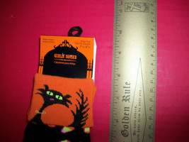 Fashion Holiday Girl Accessory 7.5-3.5 Halloween Cat Candy Corn Kid Anklet Socks - £3.01 GBP