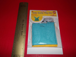 Craft Holiday Easter Kit Felt Bunny Bag Blue Fabric Treat Tote Kid Google Eyes - £3.02 GBP