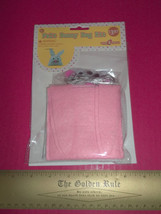 Craft Holiday Easter Kit Felt Bunny Bag Pink Fabric Treat Tote Kid Google Eyes - £3.02 GBP