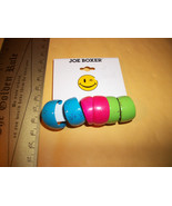 Joe Boxer Jewelry Sparkle Dangle Post Earring 3 Pair Plastic Hoops Acces... - £7.83 GBP