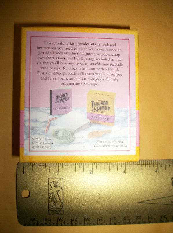 Home Gift Food Craft Old-Fashioned Lemonade Make Kit Book Cookbook Activ... - $4.74
