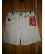 Riders Baby Clothes 4T Toddler White Denim Jeans Shorts Girl Jamie Lee B... - £6.78 GBP