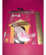 Rubies Pet Costume Dog Cheerleader Outfit Medium Pink White Dress Set Po... - $9.49