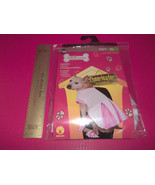 Rubies Pet Costume Dog Cheerleader Outfit XL Pink White Canine Dress New... - $9.49