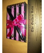 Education Gift Writing Accessory Spiral Bound Note Pad Pen Pink Ribbon N... - $4.74