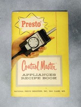 Vintage 1957 Presto Control Master Appliances Recipe Cook Book Booklet Paperback - £8.95 GBP