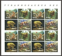 Tyrannosaurus Rex Pane of 16  -  Postage Stamps Scott 5413a - £14.18 GBP