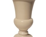 VINTAGE HULL 8.5&quot; CLASSIC WHITE VASE/URN AMERICAN ART POTTERY USA MADE #... - $34.64