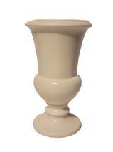 Vintage Hull 8.5&quot; Classic White VASE/URN American Art Pottery Usa Made #161 Euc! - £27.37 GBP