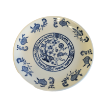 Vintage Blue Onion 6&quot; Bread Plate By Scio Usa Ohio Pottery 1940-1950s Euc - £3.99 GBP