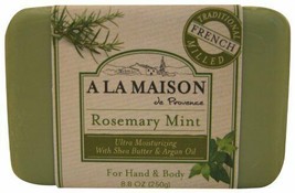 A La Maison Bar Soap,Rosemary Mint, 8.8 Oz - £9.68 GBP