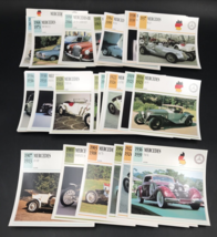 52 1990s VTG Mercedes Germany Atlas Editions Classic Cars Info Spec Cards Prints - £11.05 GBP