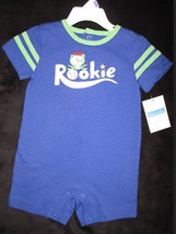 BOYS 6-9 MONTHS - Little Wonders - Rookie Frog Baseball PLAYSUIT - £6.26 GBP