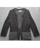 LOFT Cardigan Sweater Womens Small Multi Striped Knitted Long Sleeve Ope... - $454.71 MXN