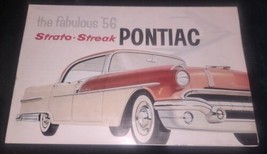 1956 Pontiac Strato-Streak Dealer Sales Brochure Catalina Star Chief Safari - £20.58 GBP
