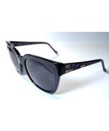 NEW JUDITH LEIBER Inscribed Rhinestone Brown Purple Sunglasses + Case JL... - €107,99 EUR