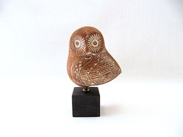 Greek Ancient Decorative Terracotta Owl - £29.10 GBP