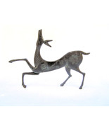 Ancient Greek Sculpture Geometric Bronze Deer - $64.00