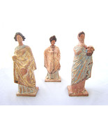 Tanagras Female Statues , Set of three Greek statuettes - £114.10 GBP