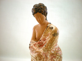 Tanagra Female Terracotta Figurine , Greek Sculpture , Ceramic Art - £29.90 GBP