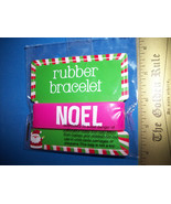 Fashion Holiday Girl Jewelry Noel Christmas Pink Rubber Bracelet Wristba... - £3.71 GBP