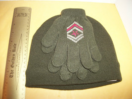 Joe Boxer Boy Clothes S/M Olive Patrol Military Hat Gloves Set Cold Weather Gear - £7.58 GBP