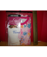 Joe Boxer Women Clothes Medium Thermal Underwear Top Pink Snowflake Crew... - $16.93 CAD