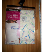 Joe Boxer Women Clothes Small Thermal Underwear Top Cream Dot Crew Neck ... - $16.93 CAD