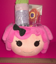 Lalaloopsy Easter Basket Kit Puffy Head Tote Grass Flower Treat Containers New - $23.74