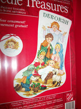 Craft Holiday Needle Treasures Kit Christmas Pageant Stocking Cross Stit... - £22.50 GBP