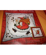 Craft Holiday Needle Treasures Kit Santa Pillow Thread Christmas Cross S... - $539.88 MXN