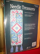 Craft Gift Needle Treasures Kit Fleur De Lis Bleu Bellpull Needlepoint Decor Art - £26.56 GBP