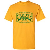 Paddy&#39;s Irish Pub - Funny St Patricks Day Shamrock Drinking T Shirt - Small - Go - £18.75 GBP