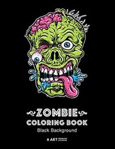 Zombie Coloring Book: Black Background: Midnight Edition Zombie Coloring... - $11.06 CAD