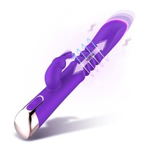 Thrusting Rabbit Vibrator Sex Toys For Women, 9.8&quot; G-Spot Vibrator With ... - £22.37 GBP