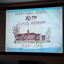 Nampa High School Class of 1939 VHS June 25, 1989 50th Reunion Nampa, Idaho - £35.52 GBP