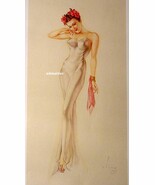 Alberto Vargas Pin-up Girl OOPS! He gave her 6 Fingers! Sexy Evening Gow... - €8,58 EUR