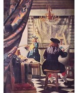VERMEER 1958 Print Ad Art &amp; Story behind Painting! Vintage Article &amp; Pri... - €8,58 EUR
