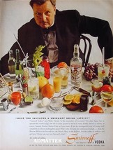 1958 Smirnoff Vodka Ad! Starring Actor Walter Slezak Vintage Advertisement! - £4.04 GBP