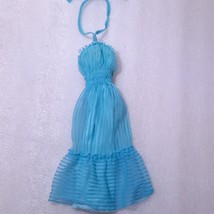 Vintage Barbie My first fashion dress #3672 halter teal turquoise blue M... - $60.00