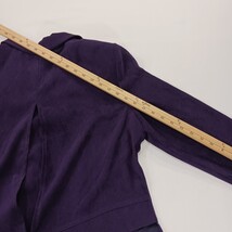 Jessica Howard Women's Purple Embossed Blazer Jacket Open Back Collared Size 14 image 9