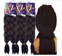 SUPER X TZ BRAID (4 BUNDLES/48 INCH EACH) - PRE-STRETCHED - SUPREME COLL... - £10.23 GBP