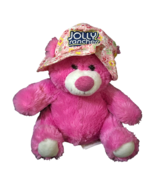 Hersheys Jolly Rancher Pink Teddy Bear Plush Soft Stuffed Animal Flower ... - $9.88