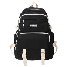 Fashion Casual High School Backpack Multi Pockets Student Girl Bookbags Lightwei - £115.94 GBP