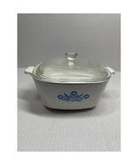 Vintage Corningware Blue Cornflower 1-3/4 Quart Casserole With Lid Pyroc... - €23,50 EUR